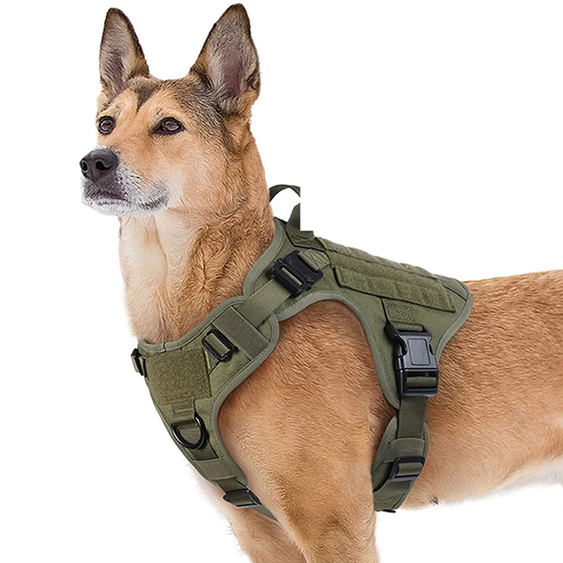 

Military Dog Harnesses Pet Malinois Training Vest Tactical Dog German Shepherd K9 Harness And Leash Set For Big Dogs Walking