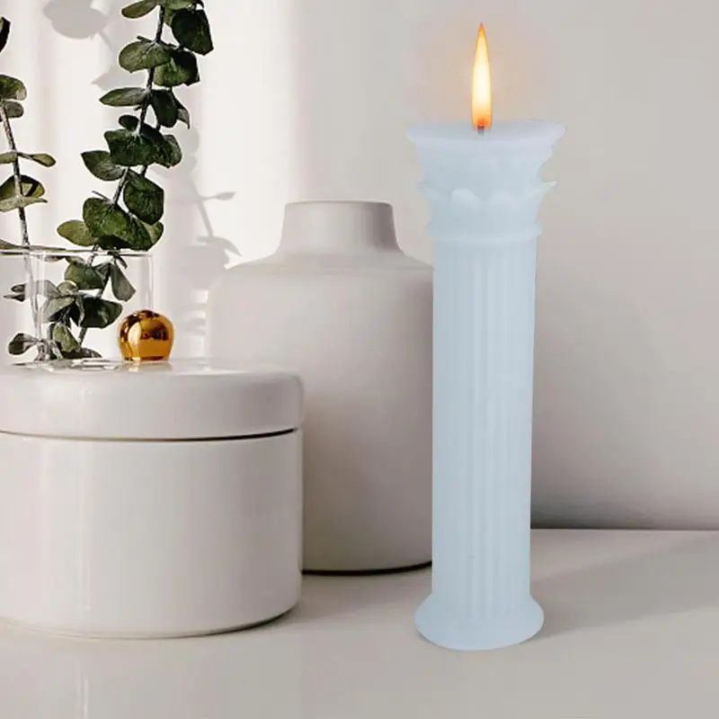 Римские колонны формы для свечей цилиндр силиконовая форма смола шоколадный