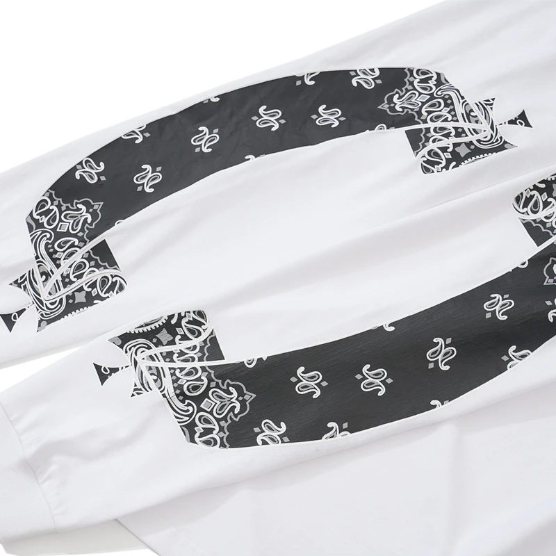 Мужская футболка с длинным рукавом свободного покроя