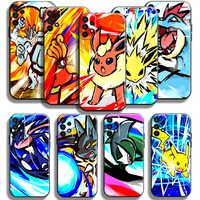 japan anime pokemon pikachu phone case for samsung galaxy a11 a12 a21 a21s a22 a30 a31 a32 a50 a51 a52 a70 a71 a72 5g tpu coque