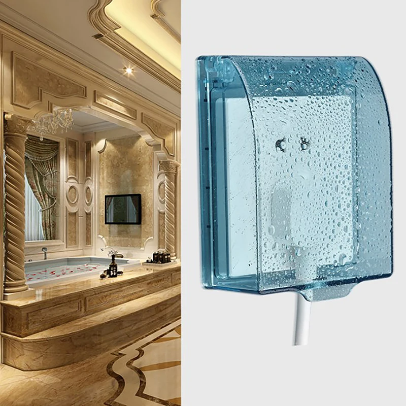 

86 Type Socket Switch Protector Electric Plug Cover Child Safety Box Waterproof Splash Box Power Outlet Bathroom Supplies
