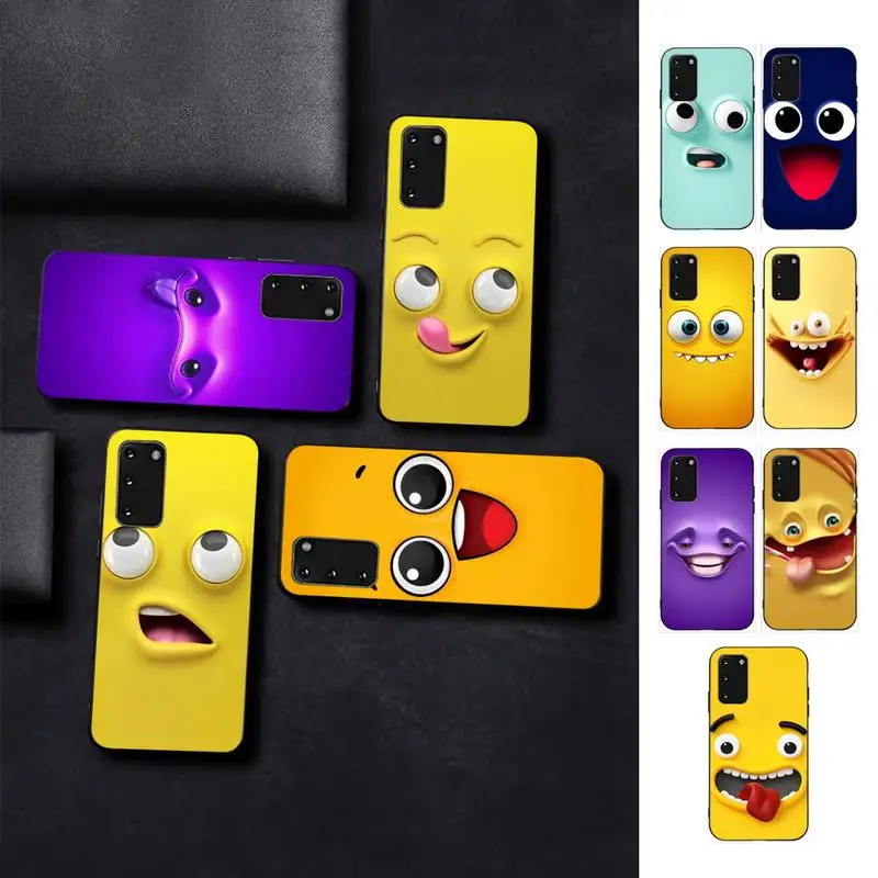 

Funny Face Phone Case for Samsung S10 21 20 9 8 plus lite S20 UlTRA 7edge