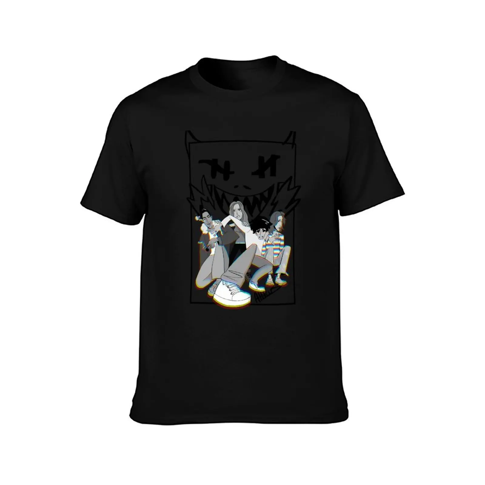 Фото Футболка Atticus Crew (Black Demon) свободного кроя с короткими рукавами, больших размеров №2