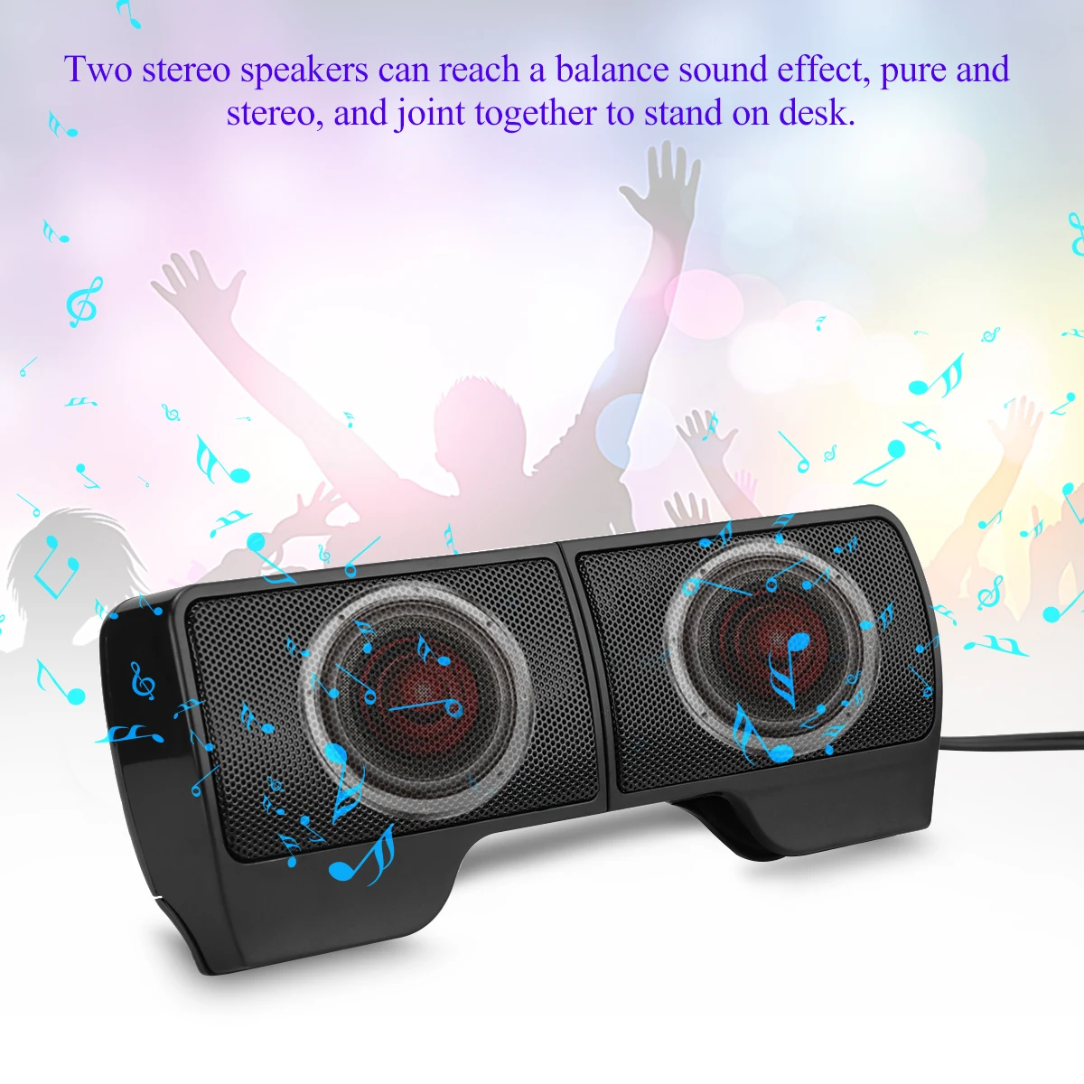 

Portable Speakers USB High Fidelity Sound Stereo for Laptop Notebook Support TF Card