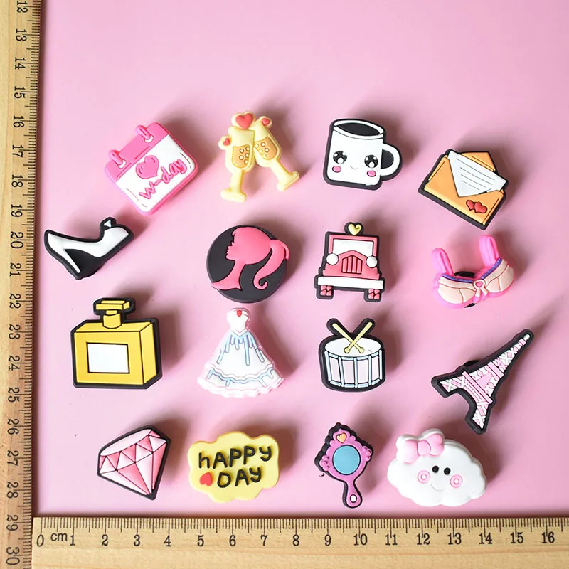Grls Rule PVC Shoe Charms Accessories Slogan Women Support Shoes Buckle Decorations fit Croc JIBZ Kids XK-2024 | Обувь