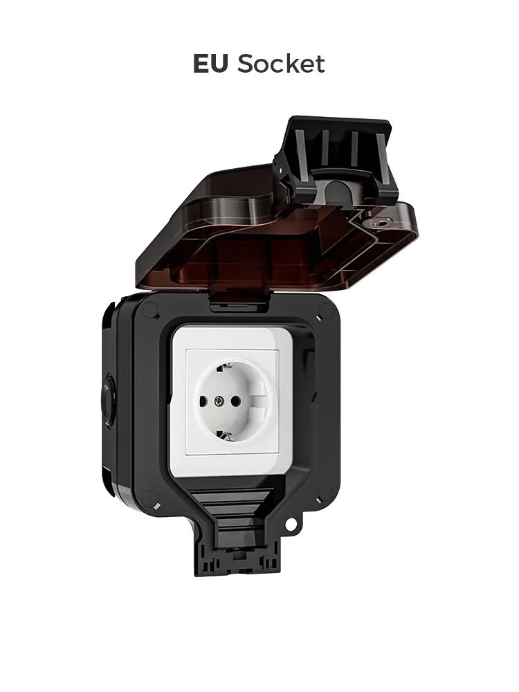 

Водонепроницаемая розетка Avoir IP66 черная