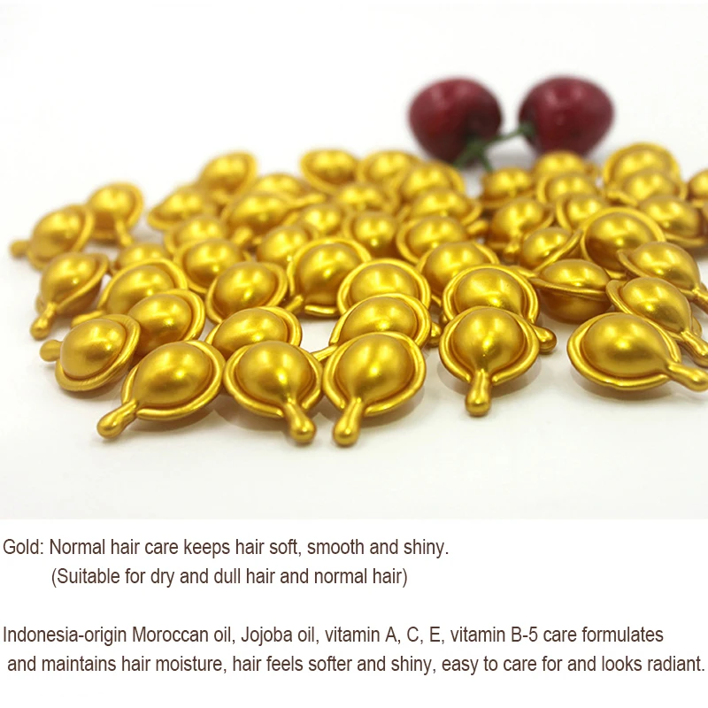 Марокканское масло против выпадения волос Витаминная капсула Кератиновое