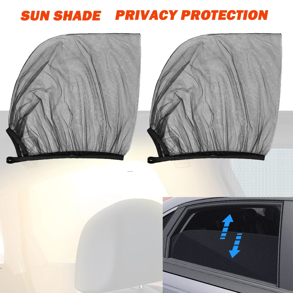 

Durable High Quality Practical Brand New Sun Shade Black Car Fittings Net Nylon Mesh Parts Replacement Sunshade