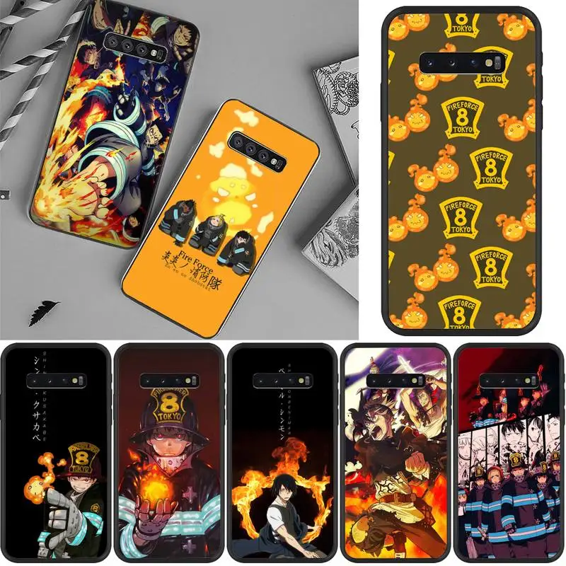 

Fire Force Manga Phone Case For Samsung Galaxy S7 Edge Plus S9 S20Plus S20ULTRA S10lite S225G S10 Note20ultra Case