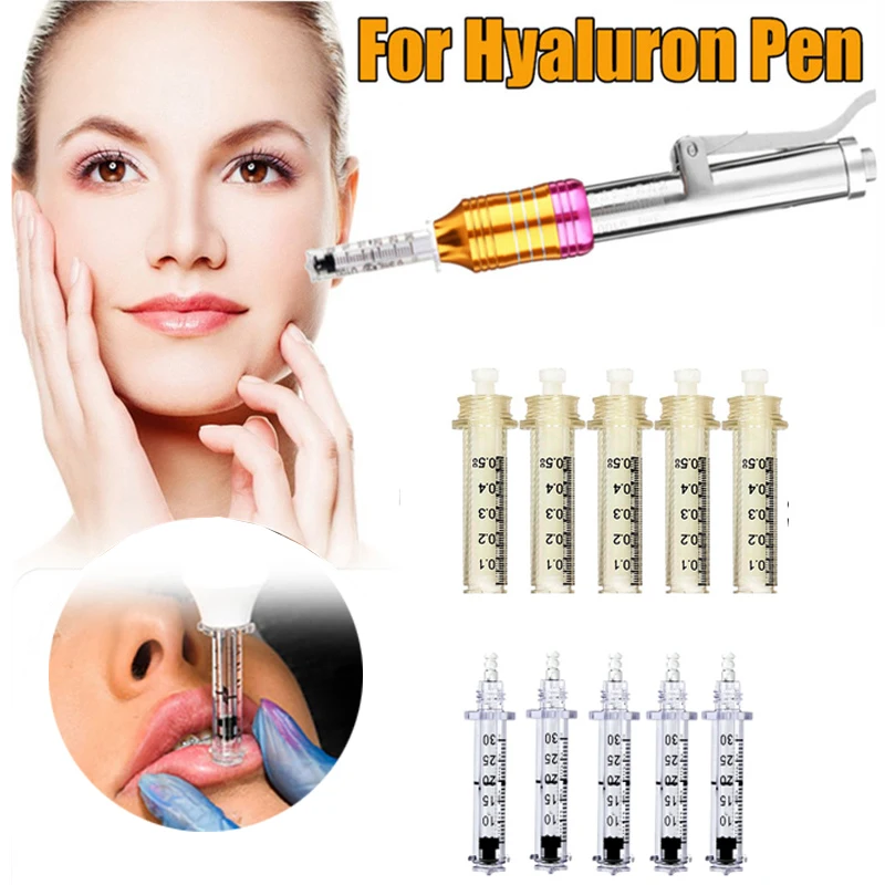 

0.3/0.5ML Ampoule Head for Pressurized Pen Hyaluron pen No-needle Hyaluronic Acid Filler Injection Accessories Atomizer Gun Head