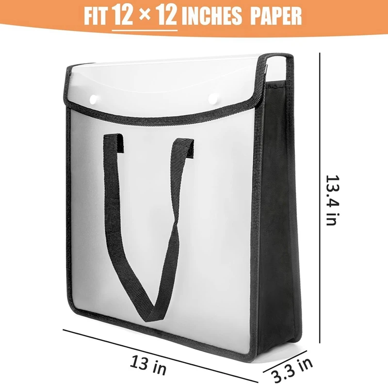 Расширяемый органайзер для хранения бумаги и скрапбукинга черный бумажный Фолио