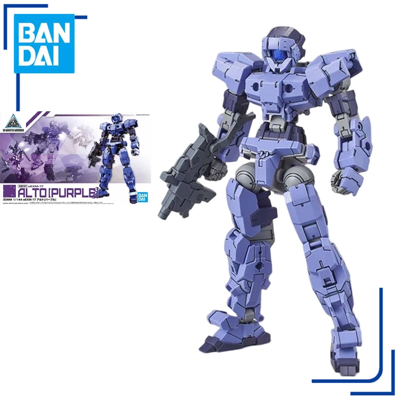 

BANDAI Genuine 30 MINUTES MISSIONS Alto 1/144 eEXM-17 Alto Purple Action Figure Toys Boy Christma Birthday Gift for Collectible