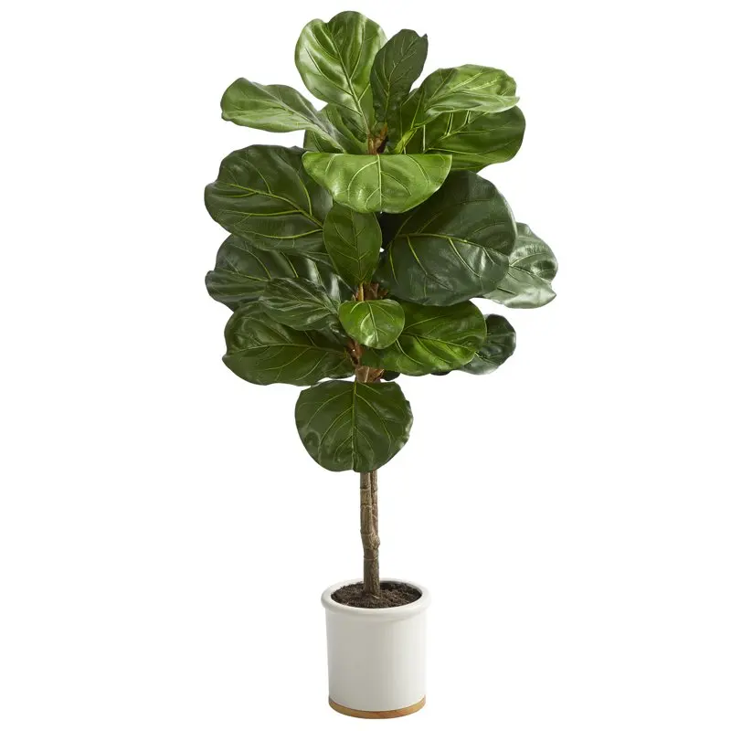 

Fiddle Leaf Artificial Tree in White Ceramic Planter