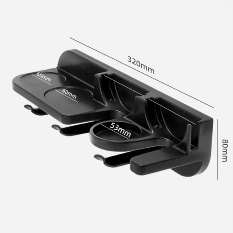 

Portafilter Coffee Tools Holder Wall Shelf Space Saving Floating Kitchen Organizer For Bar Home Office No-Punch Storage Rack