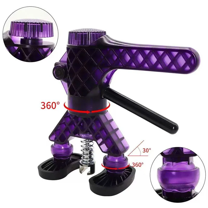 

Съемник для ремонта автомобильных вмятин 360° ° Вращение, многоугольный противоскользящий многоцелевой корпус, без покраски, удаление вмятин, ремонт, инструмент для вытягивания