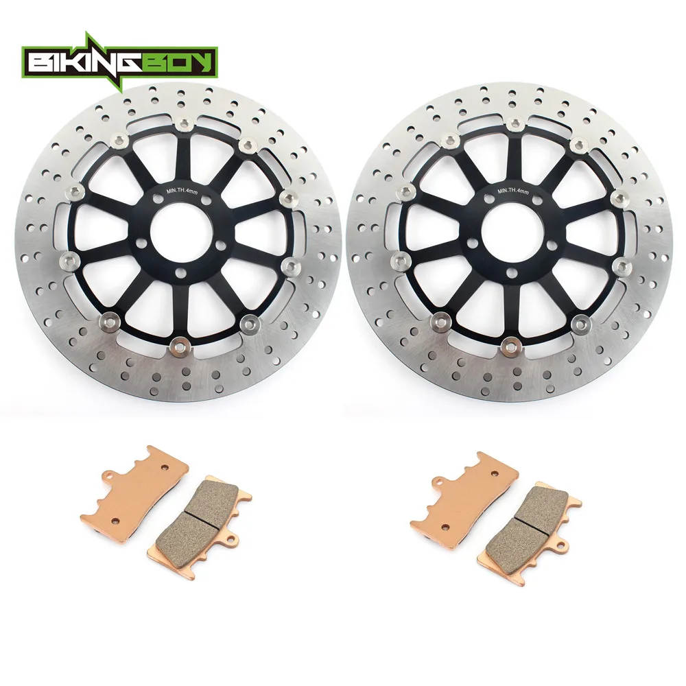 Передние тормозные диски BIKINGBOY роторные + колодки Ninja ZX9R 96 97 ZX7R 96-03 ZX12R 00-03 01 средний