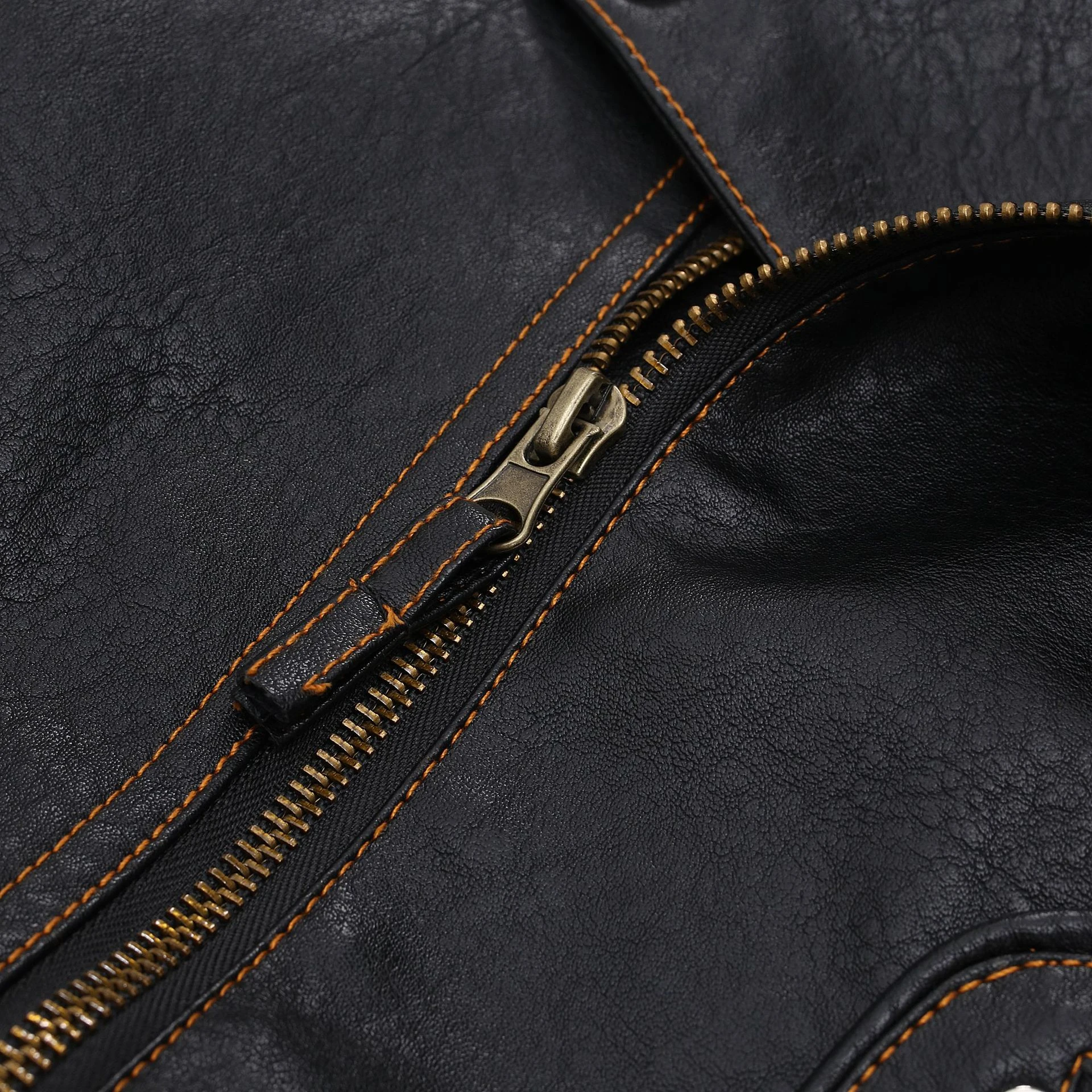 Мужская куртка из искусственной кожи осень-весна топ приталенная уличная одежда