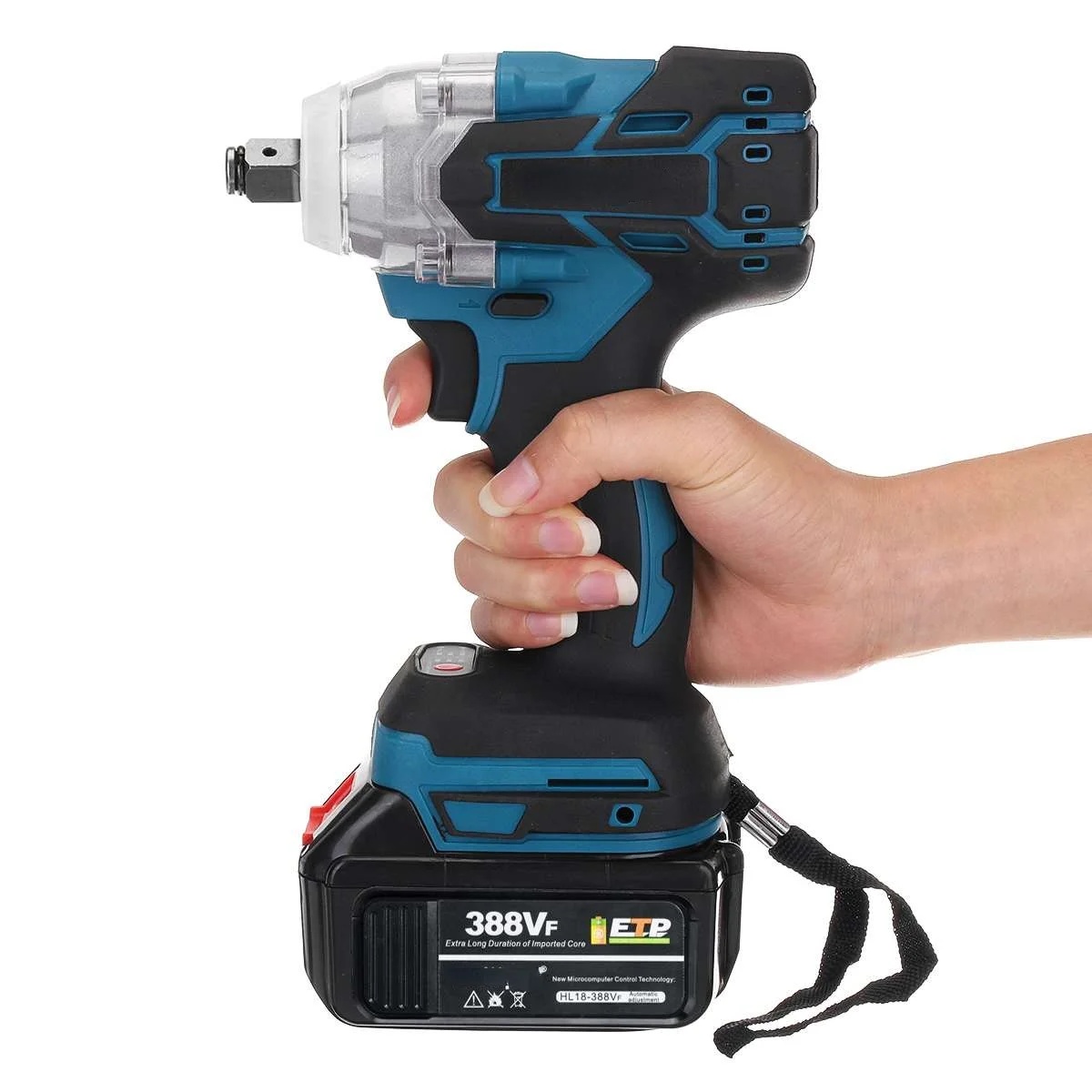 

520N.M Brushless Cordless Electric wireless Impact Wrench Power Tools 388VF Battery LED Light For Makita 18V Battery