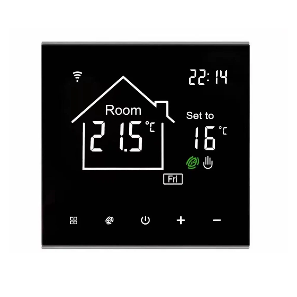 

None Thermostat Thermostats Heating IP20 Programmable Room Thermostat Smart Touch Buttons WLAN Wifi Thermostat