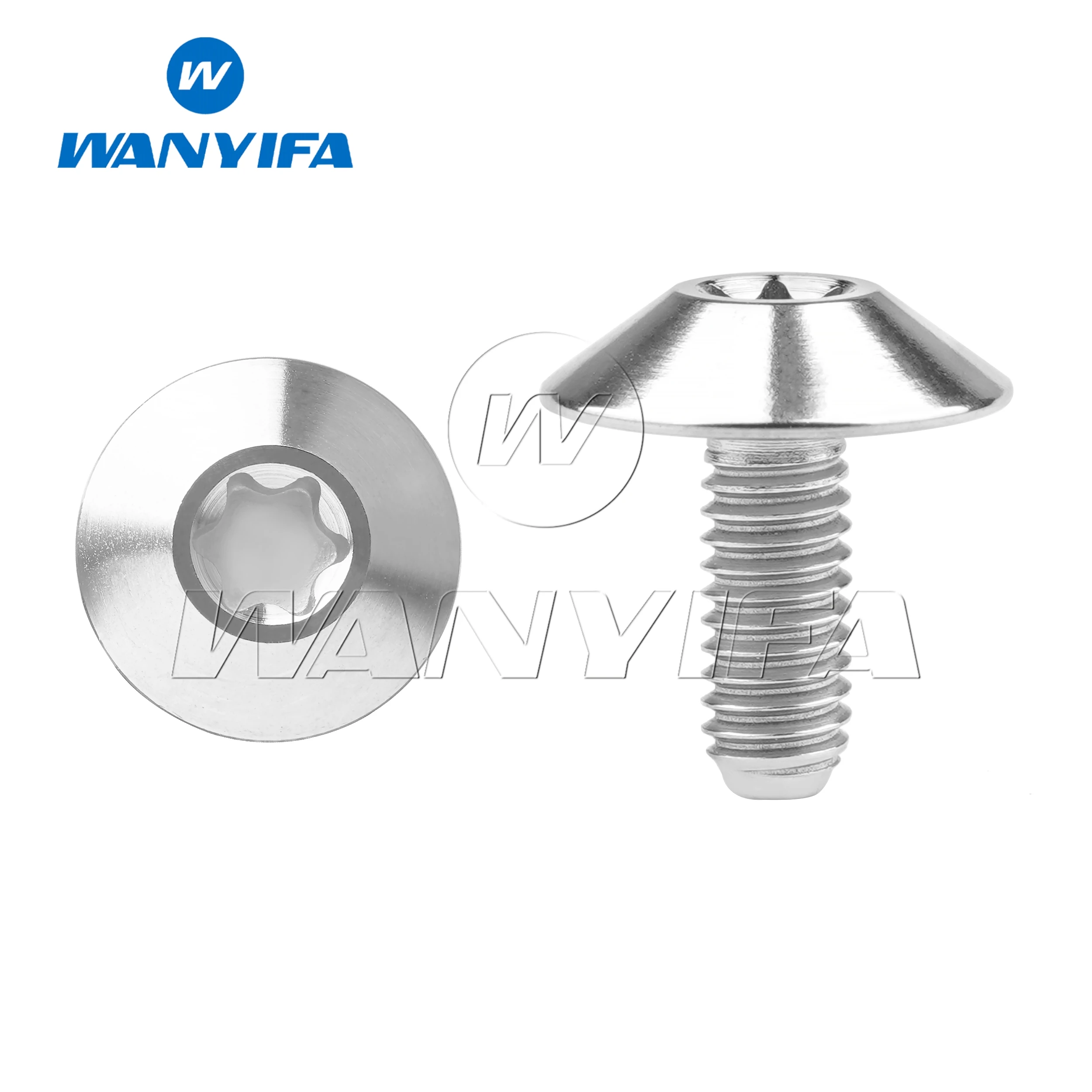 

Титановые болты Wanyifa 5/12 шт. M5x12 15 20 25 мм, винты с головкой Torx из сливового зонтика для мотоцикла, термозащита/лобового стекла