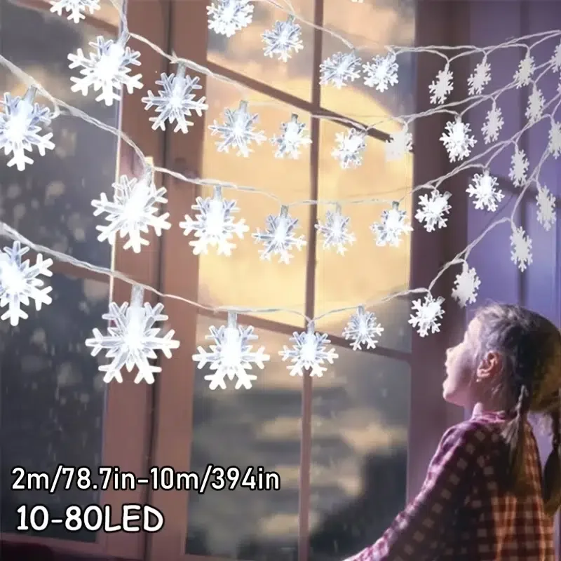 

Рождественская гирлянда со снежинками HMTX