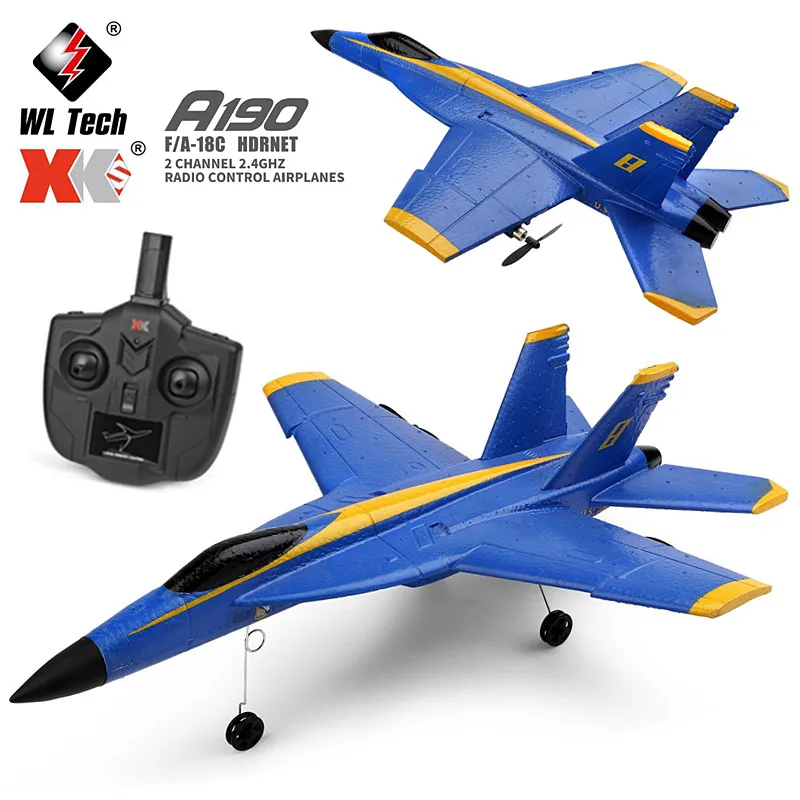 

Wltoys XK A190 F-18 RC Remote Control Airplane F/A-18C 2.4GHZ Radio Control 6axis Drone RC Plane Aircraft Glider Kids Gift