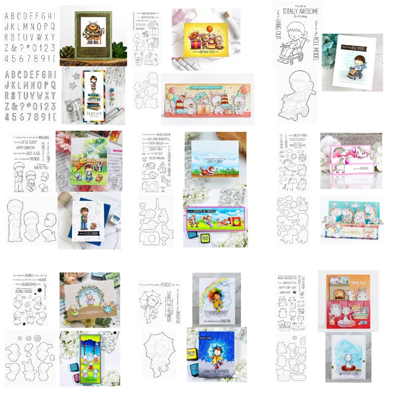 

New Small Animals Metal Cutting Mold Stamp Set For Photo Album Scrapbook Greeting Card Words Diy