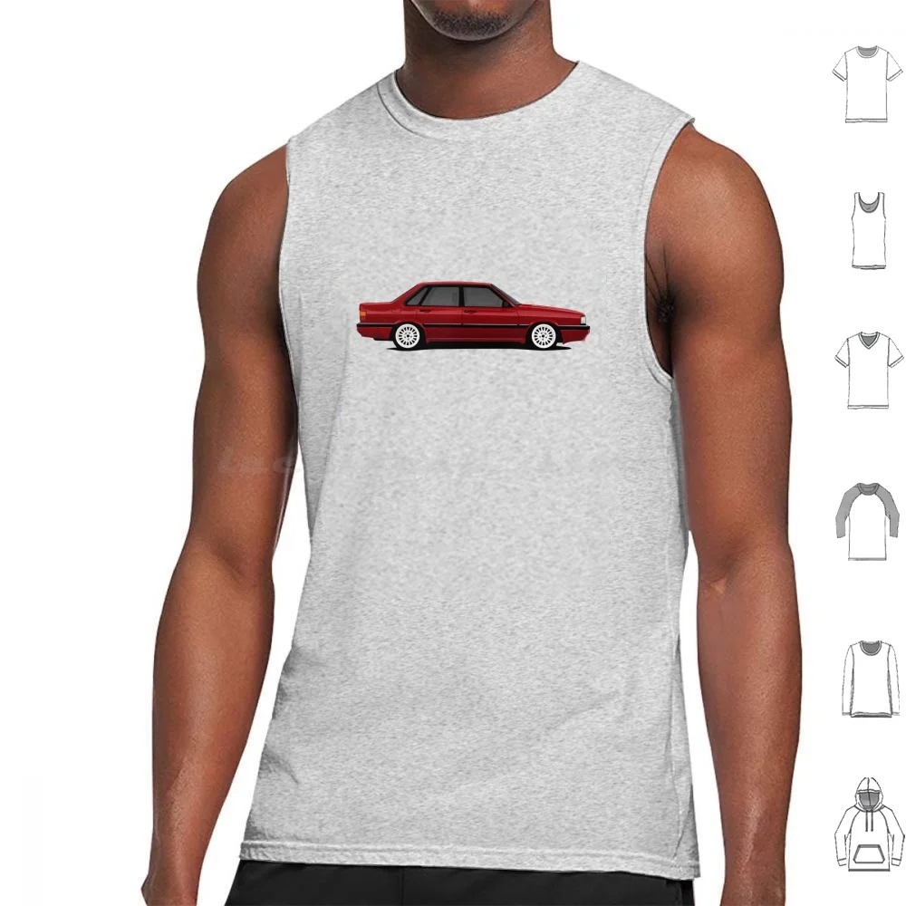 80 B2 Sedan Artwork Майки Жилет без рукавов Sport Coupe B4 Rs2 B3 S2