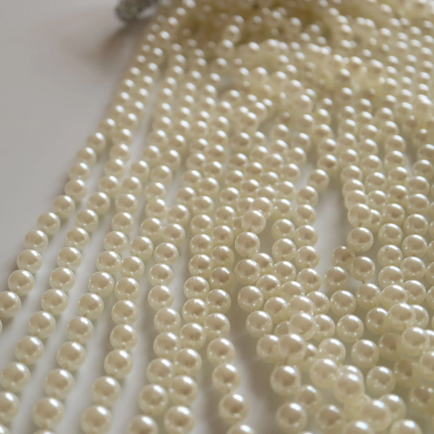 

5yards imitation pearl beaded trimmings for clothing wedding dresses DIY sewing accessories trim for tailor craft supplies