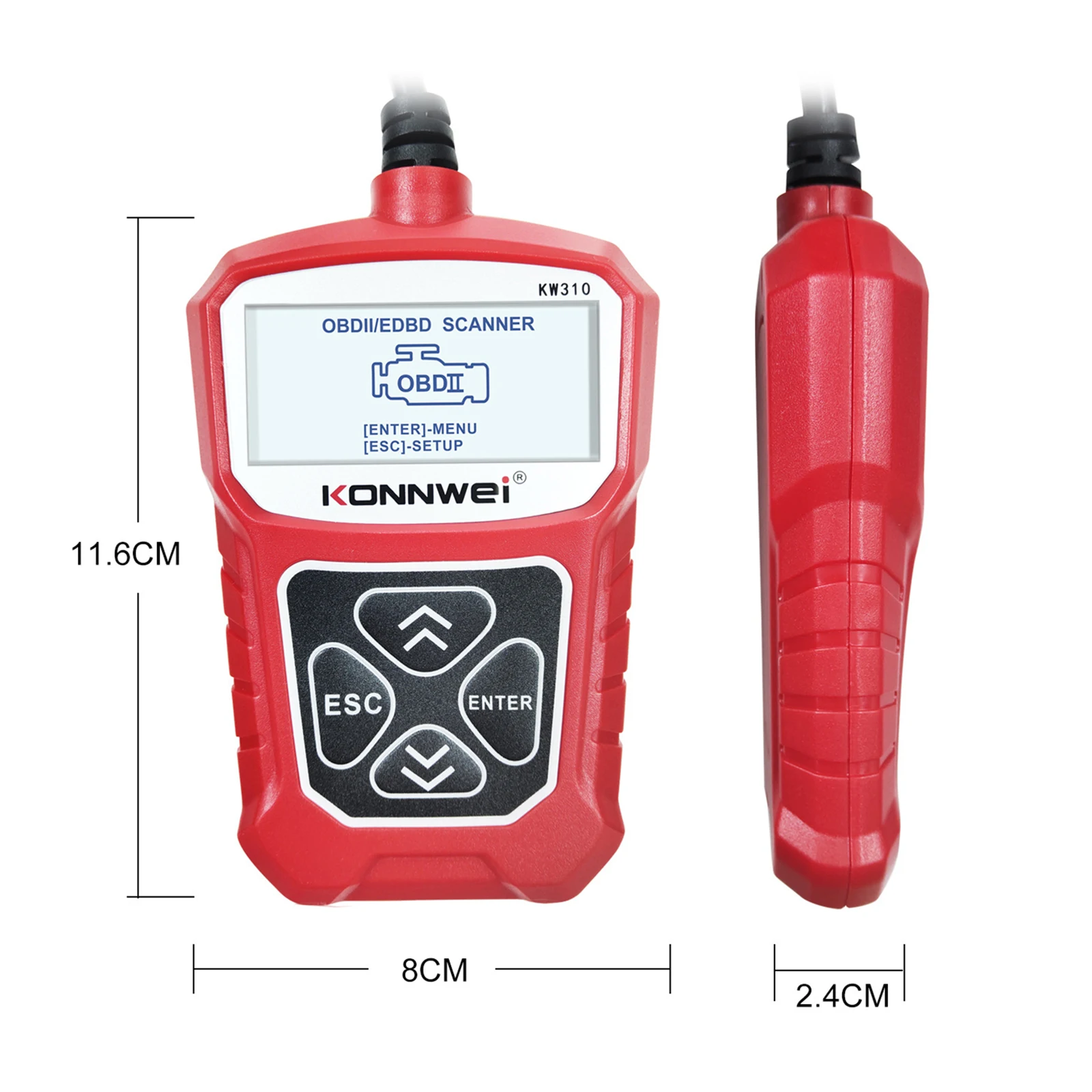 Считыватель кодов профессиональный инструмент для автомобильного двигателя KW310