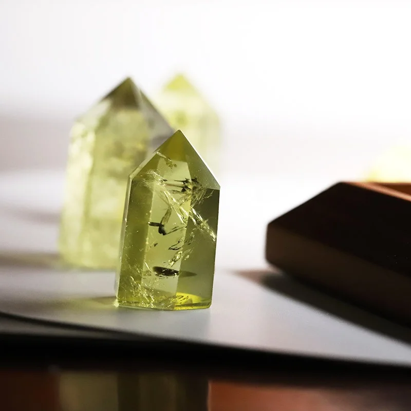 24 бразильская колонна с цитрином шестиугольная призма украшение для стола