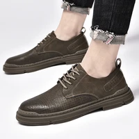 men casual shoes leather designer men sneakers british style mens moccasins breathable boat shoes driving shoes plus size 38 45
