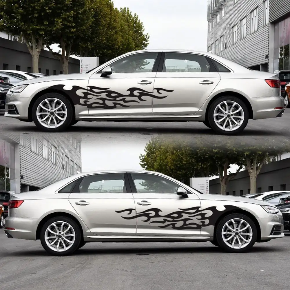 

Decal Universal Funny Decoration 2Pcs Car Realistic Pattern Flame Totem Graphic for SUV