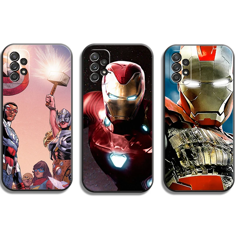 

Marvel Iron Man Phone Cases For Samsung Galaxy A71 A51 4G A51 5G A52 4G A52 5G A72 4G A72 5G Funda Coque Soft TPU Carcasa