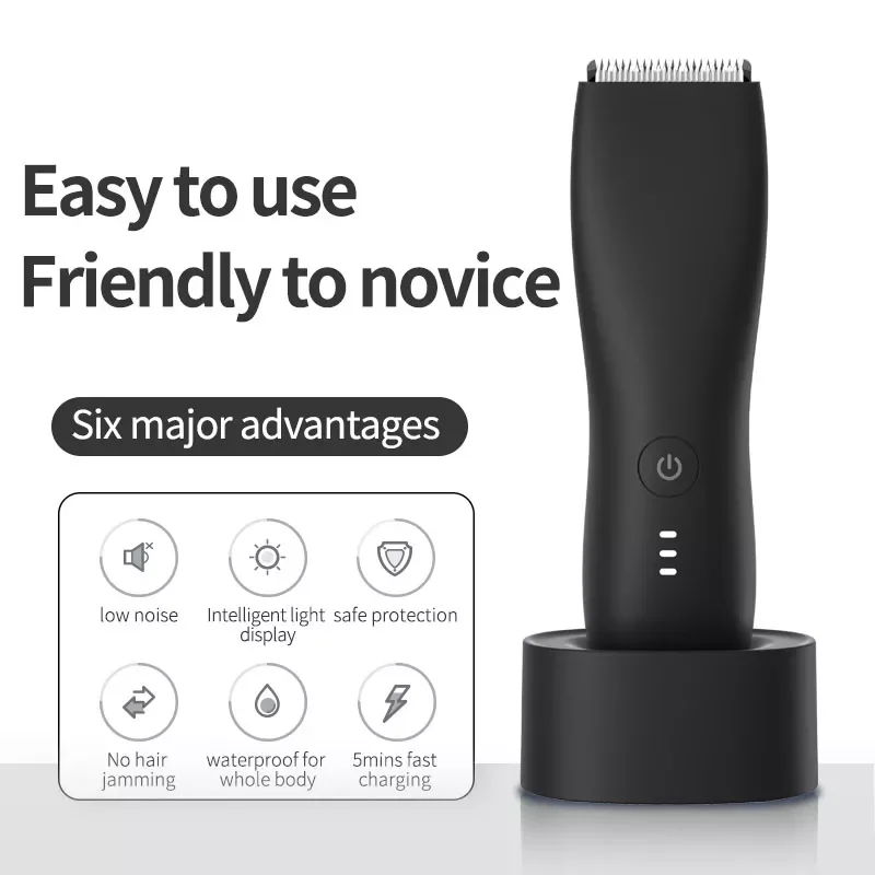 

Professional Hair Clipper Rechargeable Beard Trimmer Hair Cutting Machine Shaver for Body Hair Shaving Safety
