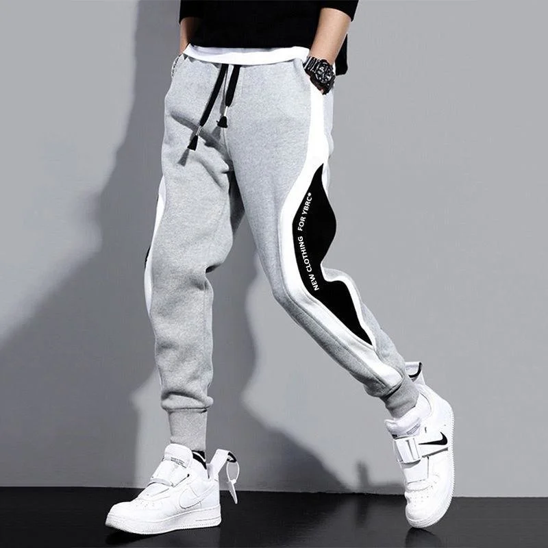 

Men's Trousers Autumn Korean Plush Lining Jogging Military Cargo Pants Casual Sweatpants Pants Winter Thicken Joggers Teachwear