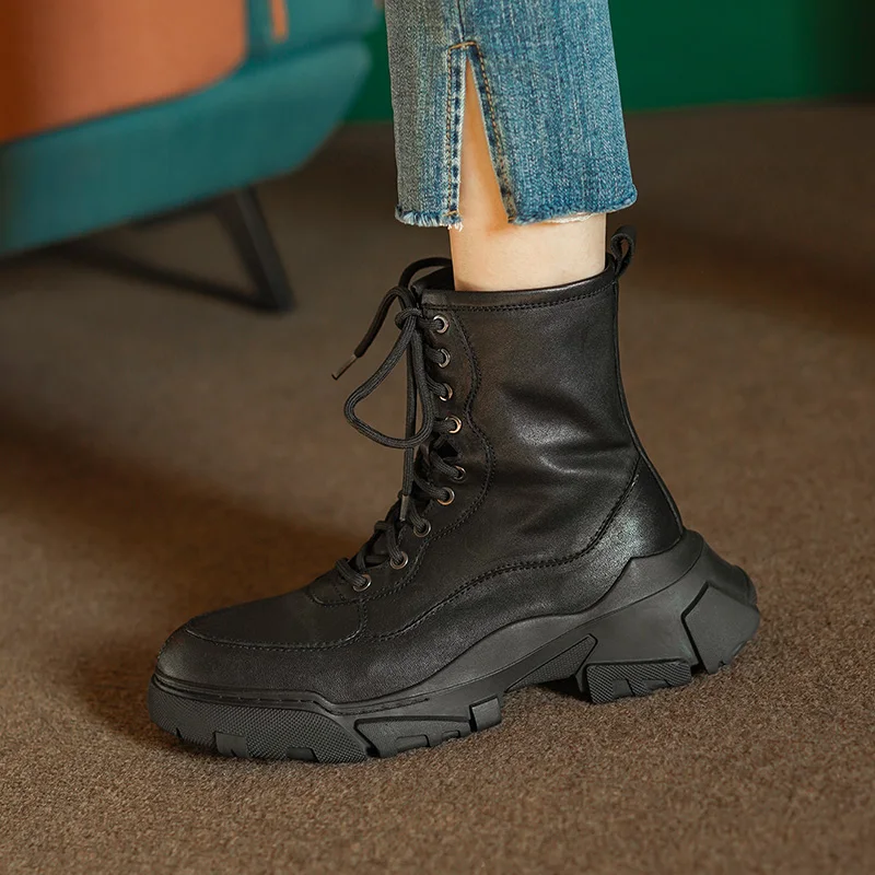 Женские ботильоны повседневные стильные короткие ботинки осенне-весенняя