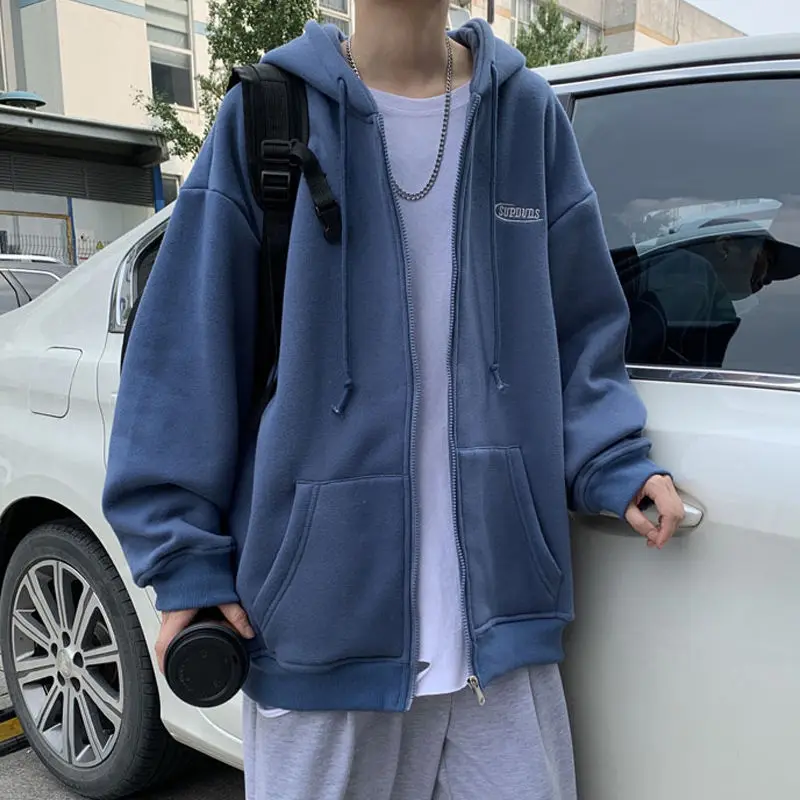 

Spring Autumn Female Hooded Sweatshirt Zipper Up Letter Print Long Sleeve Loose print Women Fleece Hoodies Coats women Hooded