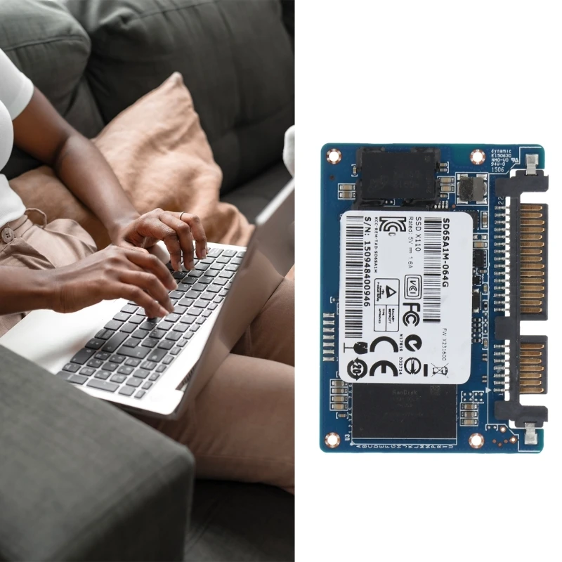 Внутренний SSD-модуль емкостью 64 ГБ для полутонкого твердотельного жесткого диска