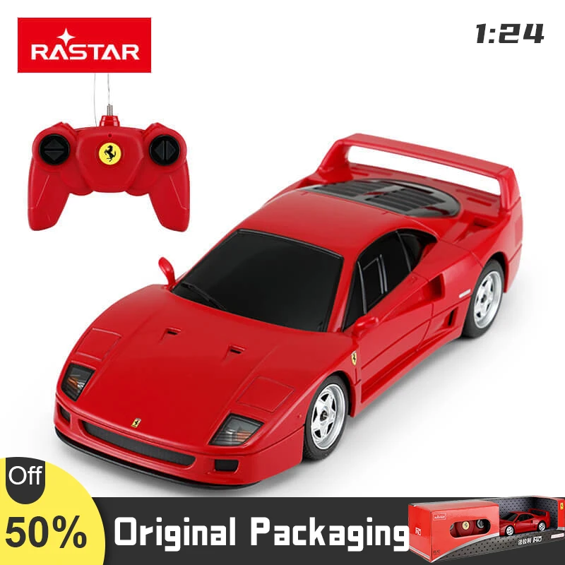 

1/24 Simulate RC Ferrari F40 Racing Sports Car Model Commemorative Collector Edition Car Toys Rastar Wltoys for Children Gifts