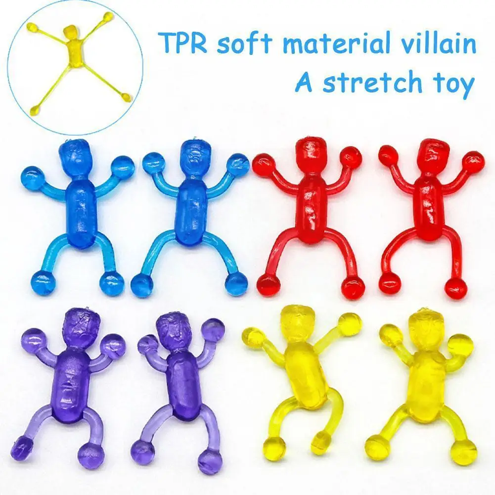 

10pcs / Lot Climbing Sticky Toys Climbing Walls Humanoid Nostalgic Children Toys Novelty Toys Toys Children J5v2