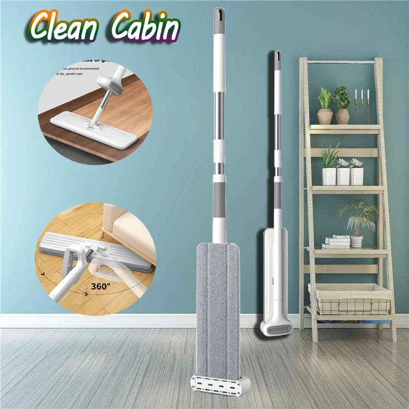 

Mop Mops Floor Cleaning Mop Bucket Cleaning Products Hand Free Mop Microfiber Mop Pad 360°rotating Mop Spray Mop Self Cleaning