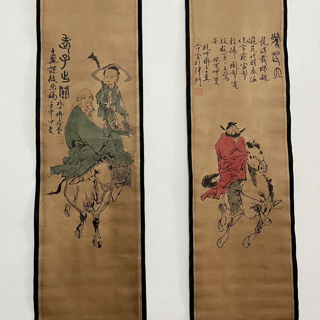 Китайская рисовая бумага для гостиной Свиток картина с четырьмя экранами