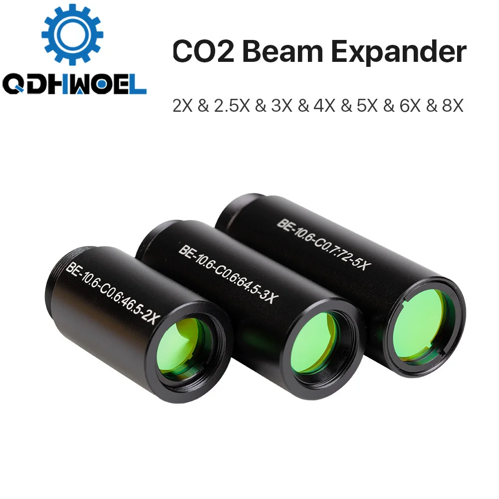 

CO2 laser 10600nm Laser Beam Expander 2X 2.5X 3X 4X Galvanometer Laser Marking Lenses Optics Beam Expand