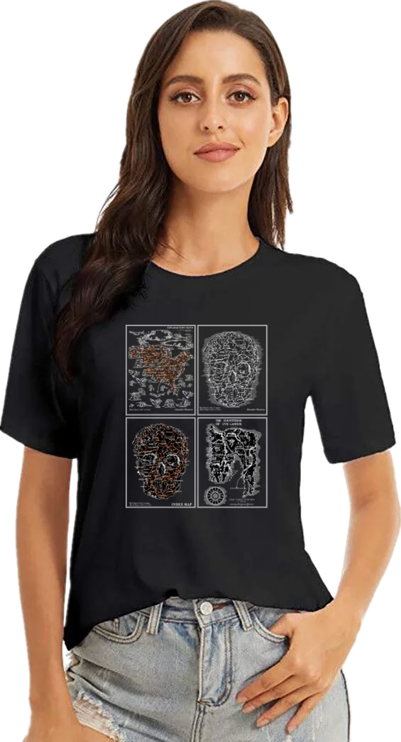 MCQUEEN T-shirt Men's and Women's Unisex Printed Round Neck Short Sleeve All-match Tops & Tees
