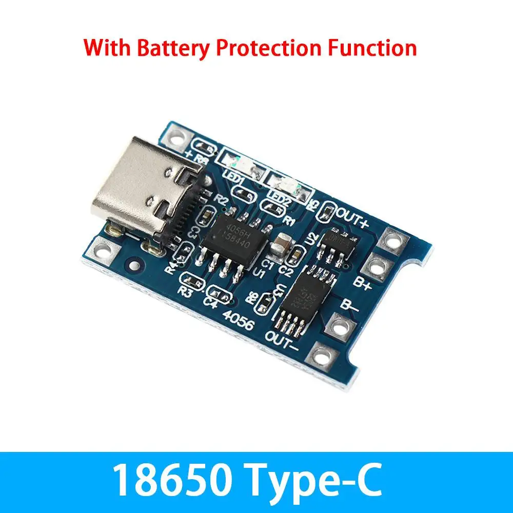 Двойные функции 5V1A 18650 TP4056 с защитной зарядной платой Type-C модуль зарядного