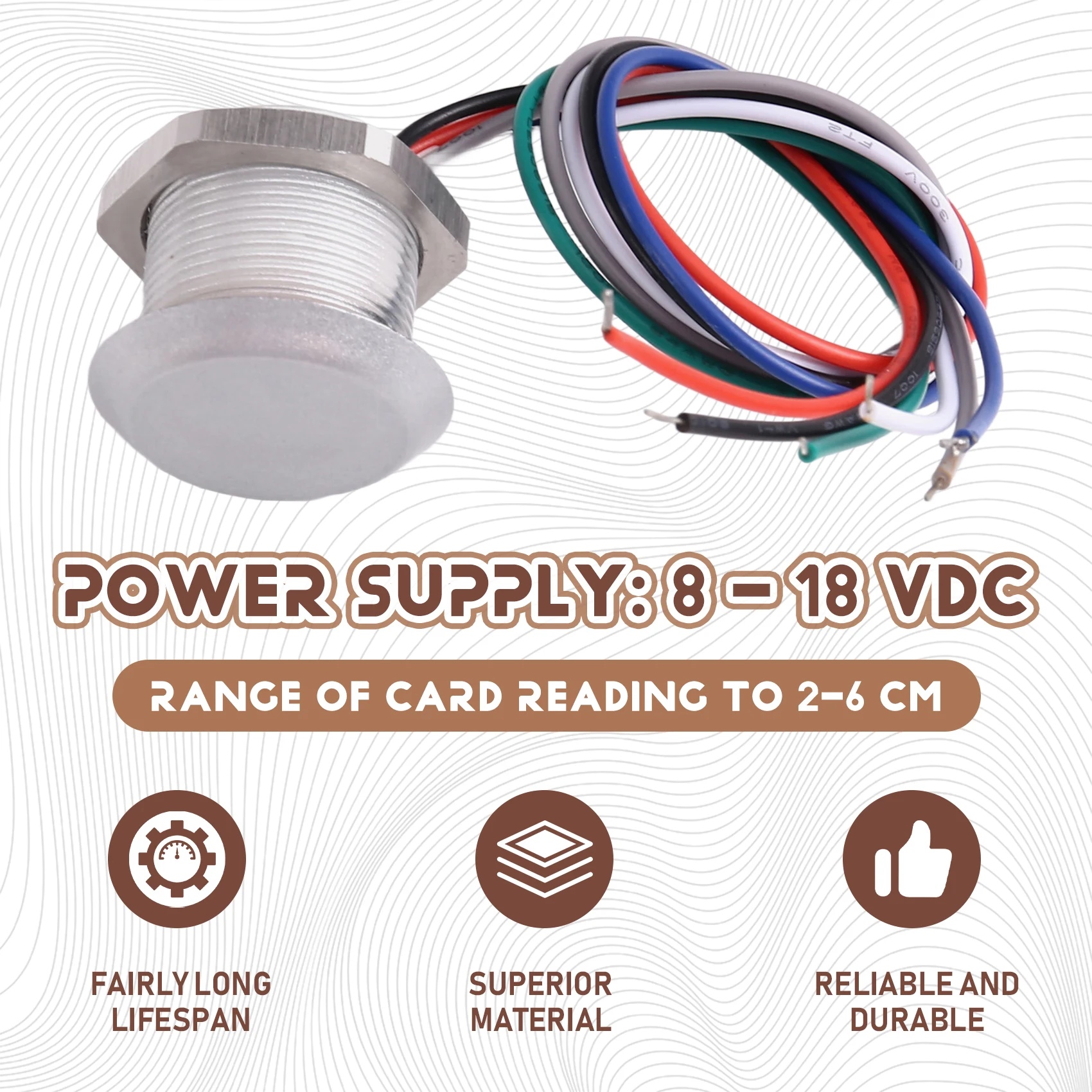 Фото Новый считыватель ID-карт EM Marine Small Mini Card Wiegand26, совместимый с RFID 125 кГц (66C) №4