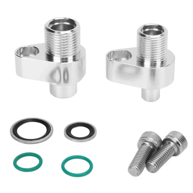 

Upgraded LS AC Compressor Adapter with Sealing & Screws Aluminum Alloy Fittings for 10S17F & 10S20F Lightweight Drop Shipping