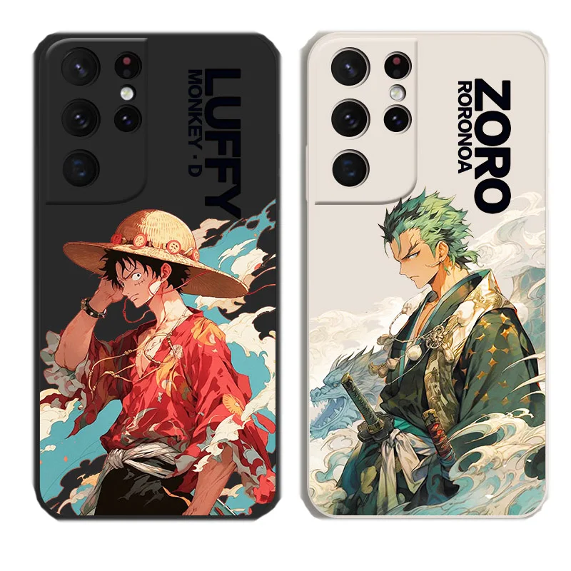 

Силиконовый чехол для Samsung S23 Ultra S22 S21 Plus Roronoa Zoro
