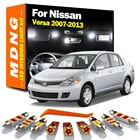 8 шт. внутренний светодиодный для Nissan Versa 2007-2013 Canbus лампы Крытый Магистральный купол карту номерного знака светильник ошибок авто лампы комплект